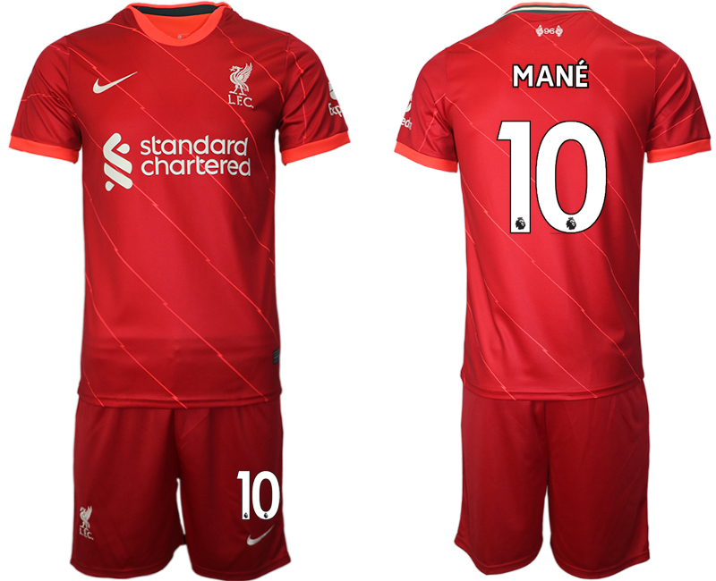 Men 2021-2022 Club Liverpool home red #10 Soccer Jersey->chelsea jersey->Soccer Club Jersey